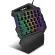 HXSJ Mini One-Hand Mechanical Keyboard Gaming Keyboard V100 35 Keys Colorful Backlit Game Keyboard for PC Computer Android