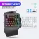 Hxsj Mini One-Hand Mechanical Keyboard Gaming Keyboard V100 35 Keys Colorful Backlit Game Keyboard For Pc Computer Android