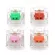 Everglide Switch Sakura Pink Jade Green Coral Red Amber Oran MX Stem with Transparent Clear Housing for Mechanical Keyboard 5Pin