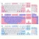 104PCS Dual Colors Backlight Keycaps Replacement Kit Accessory for Cherry/Kailh/Gateron/Oathmu Switch Mechanical Keyboard