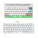 Ink Dye-Sublimation Mechanical Keyboard Cute Keycaps Pbt Oem Profile Keycap For Gh60 Gk61 Gk64 Keyboard