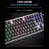 T350 Rainbow Backlight Usb Ergonomic Gaming Keyboard For Pc Lap Usb Wired 104 Keys Gaming Mechanical Keyboard