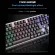 T350 Rainbow Backlight USB Ergonomic Gaming Keyboard for PC LAP USB Wired 104 Keys Gaming Mechanical Keyboard