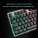 T350 Rainbow Backlight USB Ergonomic Gaming Keyboard for PC LAP USB Wired 104 Keys Gaming Mechanical Keyboard