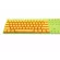 White Black Gray Orange Green Yellow Blank Thick Pbt Oem Profile 62 Key Iso 61 Ansi Keycaps For Mx Switches Mechanical Keyboard
