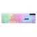 Glowing Keyboard With Round Keycaps For Pc/lap Retro Gaming Backlit Keyboard For Computer Gamers