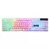 Glowing Keyboard with Round Keycaps for PC/Lap Retro Gaming Backlit Keyboard for Computer Gamers