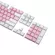 Double-Shot Injection 104 Keys PBT Keycaps Pink White Color Keycaps for Mechanical Keyboard