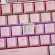Double-Shot Injection 104 Keys PBT Keycaps Pink White Color Keycaps for Mechanical Keyboard