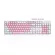 Double-Shot Injection 104 Keys PBT Keycaps Pink White Color Keycaps for Mechanical Keyboard