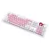 Double-Shot Injection 104 Keys Pbt Keycaps Pink White Color Keycaps For Mechanical Keyboard