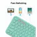 Wireless Silent Mini Gaming Keyboard Mouse Combo Round Button Magic Keyboard Mouse Kit For Ipad Iphone Phone Hp Lap Pc Gamer