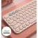Wireless Silent Mini Gaming Keyboard Mouse Combo Round Button Magic Keyboard Mouse Kit For Ipad Iphone Phone Hp Lap Pc Gamer