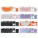 Translucent Double Shot PBT 104 Keycaps Backlit for Cherry MX Keyboard Switch D08A