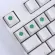 Four Leaf Clover Design Sublimation PBT Keycaps for Cherry MX Switch Mechanical Gaming Keyboard Cherry Profile OEM Keycaps