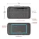 H20 Touch Double-Sided Mini Wireless Keyboard Full Screen Touchpad 3 Staged Adjustable Backlight Auto-Rotation