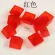 10pcs/pack Full Transparent Mechanical Keyboard Keycap For Mx Switch Oem Profile Abs Key Cap No Printed Frosted Feeling