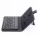 Portable Mobile Wireless Bluetooth Keyboard with Faux Leather Case Protective Cover and Bracket for iPhone Samsung Xiaomi Phone