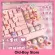 Personalized Keycaps Keycap Custom Decoration Pbt Pink Cute Cake Cat Claw Beautiful Girl Anime Transparent Crystal Diy Keycap
