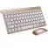 Ultra-Thin 2.4g Usb Wirelesss Mute Keyboard Mouse Kit For Smart Tv Desk Pc