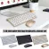 Mini Multimedia Full-Size Keyboard Mouse Combo Set 2.4g Wireless Silent Keyboard and Mouse for Mac Notebook Lap Desk PC