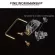 V1 Transparent Gold Plated Pcb Screw-In Stabilizers 2u 6.25u Keycap Stabilizers For Mechanical Keyboards
