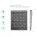 Aluminum Alloy 28 Keys Wireless Bluetooth Numeric Keypad Ultra-Thin Mini Portable Rechargeable Office Home Numpad