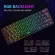 Redthunder 60% Wired Gaming Keyboard Rgb Backlit Ultra-Compact Mini Keyboard Mechanical Feeling For Pc Mac Ps4 Gamer
