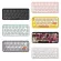 308i Wireless Bluetooth Keyboard Round Key Cap Gaming Keypad with 84 Keys for iPhone/An-Droid/Windows Systems