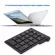 Black Keyboard 22 Keys Mini Numpad Bluetooth Numeric Keypad Support Windows Ios Android System Brand New