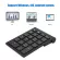 Black Keyboard 22 Keys Mini Numpad Bluetooth Numeric Keypad Support Windows Ios Android System Brand New