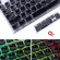 Low Profile Keycap Set for Cherry MX Backlit Mechanical Keyboard Crystal Edge Design with Key Puller Removal Tool