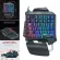 Single Handd Gaming Membrane Keyboard 35 Keys One Hand Ergonomic Game Keypad for PC Lap Gamer