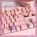 Pbt Keycap Pink Cute Cake Keycap Transparent Cartoon Custom Keycap Suitable For Game Mechanical Keyboard
