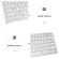 Notebook Desk Wireless French Keyboard Suitable for Business Office Compact and Portable French Keyboard