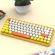 Ajazz 308i Wireless Bluetooth Keyboard 84 Classic Round Keys Wireless Gaming Keyboard For Windows Mac Android Ios Multimedia Key