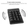 Chuyi Wireless Numeric Keyboard Waterproof 19 Keys Mini Multimedia Digital Numpad Portable Keypad For Macbook Pc Lap Computer