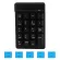 Chuyi Wireless Numeric Keyboard Waterproof 19 Keys Mini Multimedia Digital Numpad Portable Keypad For Macbook Pc Lap Computer