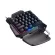 One Handed Wired Mechanical Keyboard 35 Keys Single Handed Gaming Mini Keypad Ergonomic Led Backlit For Pc Phone Ps4 Gamers