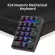 K24 USB Wired Mechanical Nuypad 21 Keys Mini Numpad RGB Backlight Keyboard Extended Layout