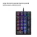 K24 USB Wired Mechanical Nuypad 21 Keys Mini Numpad RGB Backlight Keyboard Extended Layout