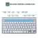 Mini Multimedia Full-Size Keyboard Mouse Combo Set 2.4g Wireless Silent Keyboard and Mouse for Mac Notebook Lap Desk PC