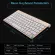 Mini Multimedia Full-Size Keyboard Mouse Combo Set 2.4g Wireless Silent Keyboard and Mouse for Mac Notebook Lap Desk PC