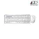 Keyboard & Mouse (Wireless Mouse Key Board) Multi-Mode Bluetooth 3.0/ 4.0 model 9300M (Black, White)