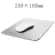 Metal Aluminum Mouse Pad Mat Hard Smooth Magic Thin Mousead Double Side Waterproof Fast and Accurate Control for Office Home