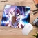 MRGBEST Goku Face Dragon Ball Anime Mouse Pads Al Stitched Edges Desk Pads Irrugular Glowing Mouse Pad