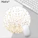 Maiya Floating Dots Black and Gold on White Silicone Round Mouse Pad Mouse Game Anti-Slip Lapc Mice Pad Mat Gaming Mousepad