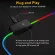 Rgb Luminous Gaming Mouse Pad Oversized Glowing Usb Led Extended Keyboard Pu Non-slip Rubber Mat Xxl Gamer Computer Mousepad