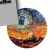Babaite  Vincent Van Gogh Painting Round Durable Rubber Mouse Mat Pad Size For 22x22cm Speed Version Round Gaming Mousepads