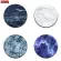 20x20cm Mouse Pad Round Texture Pattern Custom Game Non-Slip Space Marble Game Computer Small Desk Mouse Pad Cute